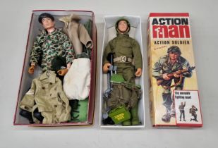 Action Man: a 1964 issue Palitoy Action Man figure with a collection of uniform and accessories;