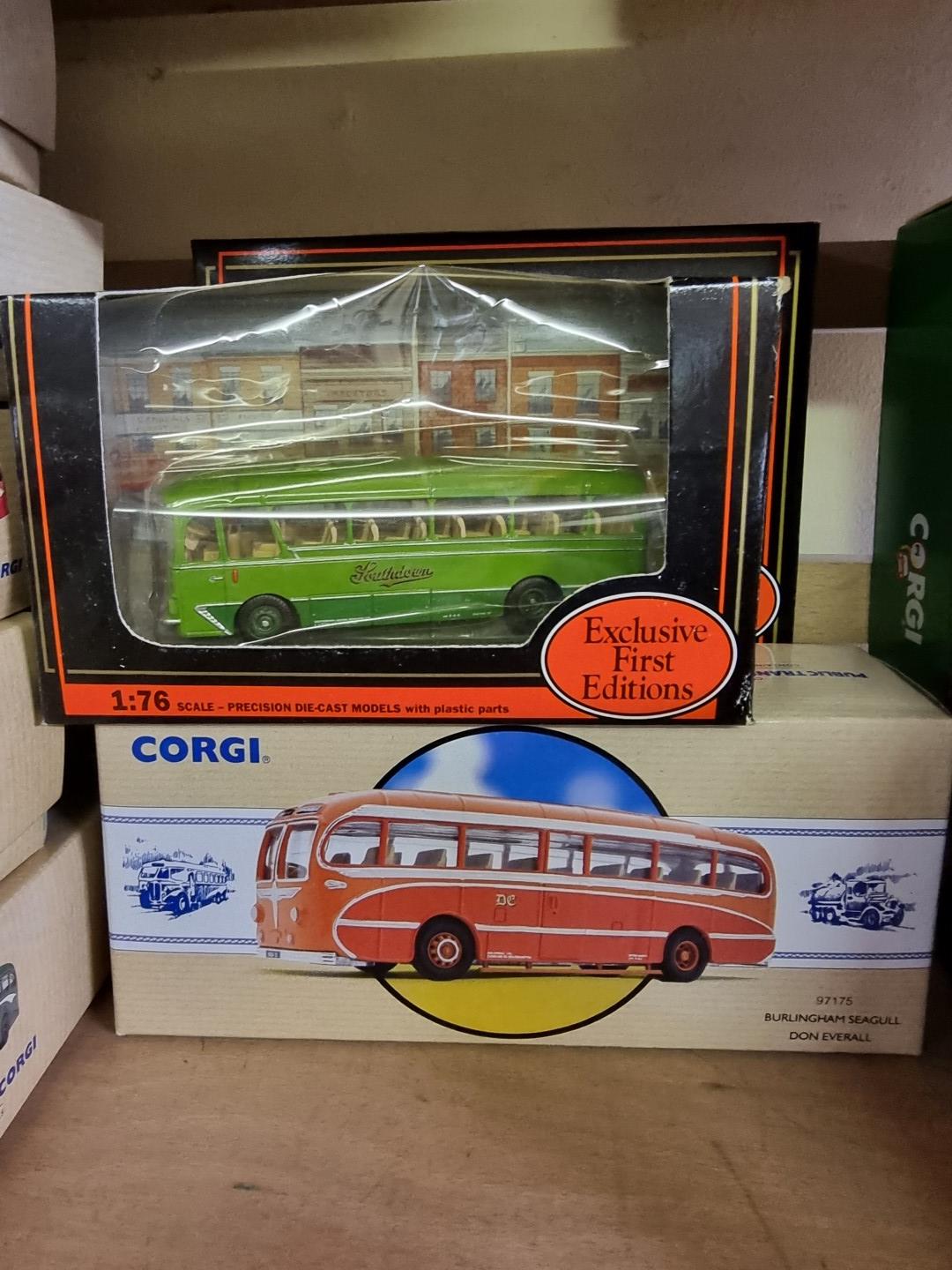 Corgi: thirteen boxed bus and coach models; together with three examples by EFE. (16) - Image 2 of 6