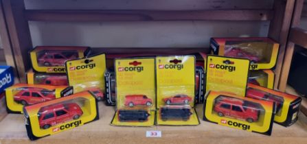 Corgi: Royal Mail: sixteen various boxed and carded vehicles for Royal Mail and Datapost.