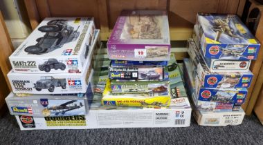 Model Kits: a collection of military, aircraft and vehicle kits, with examples by Airfix, Revell and