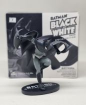 Batman: a boxed special edition statue from the 'Black and White' series, limited to 3500. Stands at