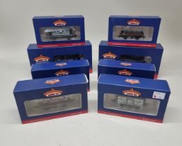 Bachmann: two locomotives, comprising LMS No.1725 and GWR No.5513; together with six freight wagons,