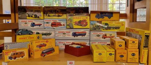 Dinky Atlas Editions: a group of twenty-six various trucks and cars, including a Nestle milk