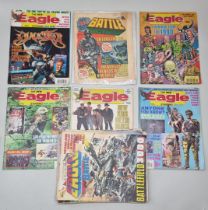 Eagle comic: nineteen issues (1986-1991); together with a 1978 issue of Battle comic.