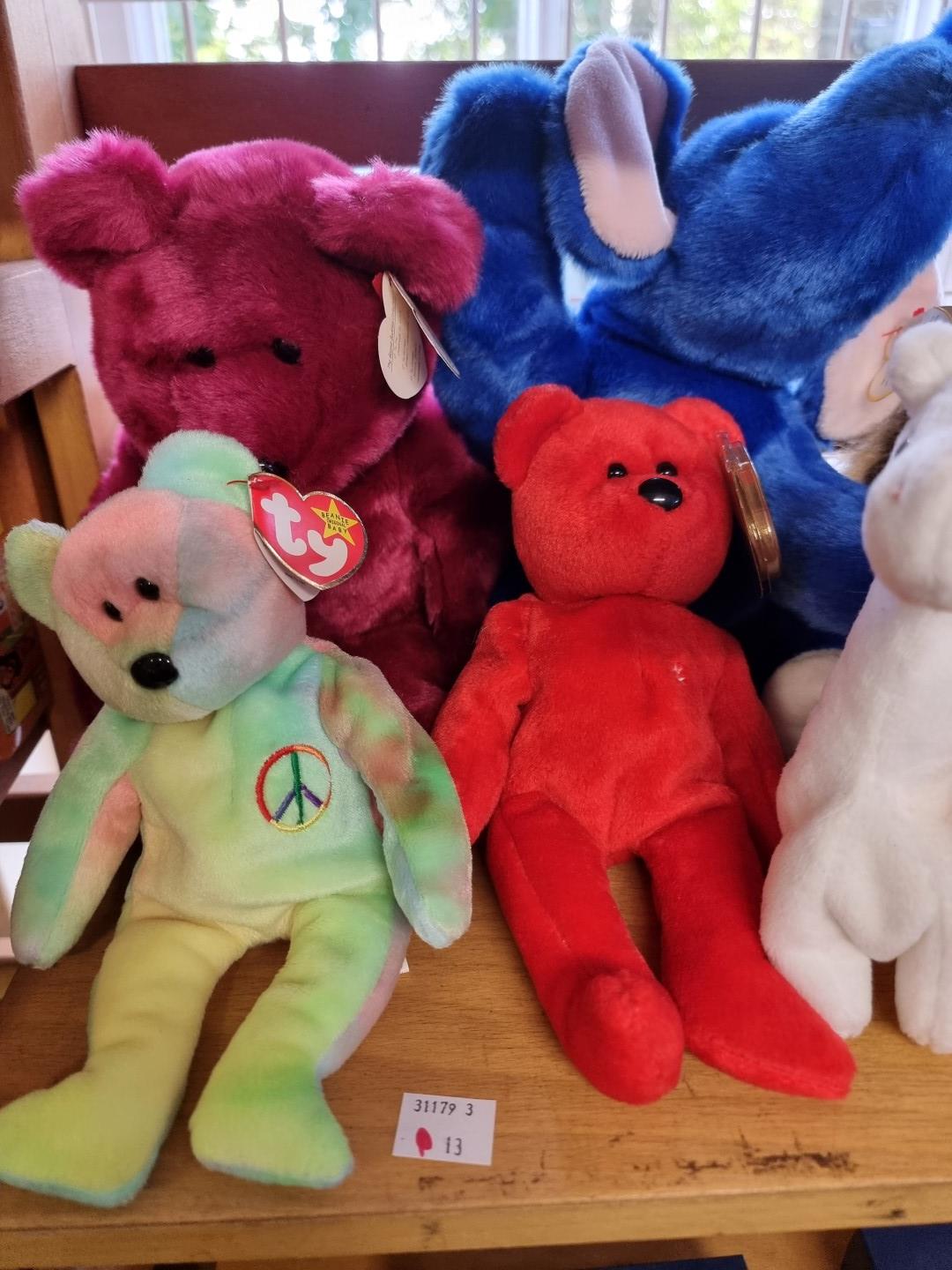 Ty Beanie Babies: a collection of eleven, to include five Beanie Buddies, and 'Twigs' with ' - Image 2 of 4