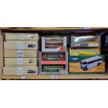 Corgi: thirteen boxed bus and coach models; together with three examples by EFE. (16)