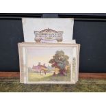 A folio of Victorian watercolours by P H Ellis, most signed and/or inscribed, largest 25 x 37cm. (