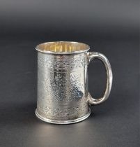 An Edwardian silver Christening mug, by Mappin & Webb Ltd, Sheffield 1902, 8cm high, 153g.