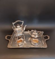 An impressive Edwardian silver tea set, by Goldsmiths & Silversmiths Co Ltd, London 1906, comprising