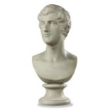 Joseph Edgar Boehm: A carved marble bust of Lieut Col Hon Augustus Frederick Ellis