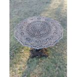 A rare Falkirk foundry zodiac pattern cast iron table