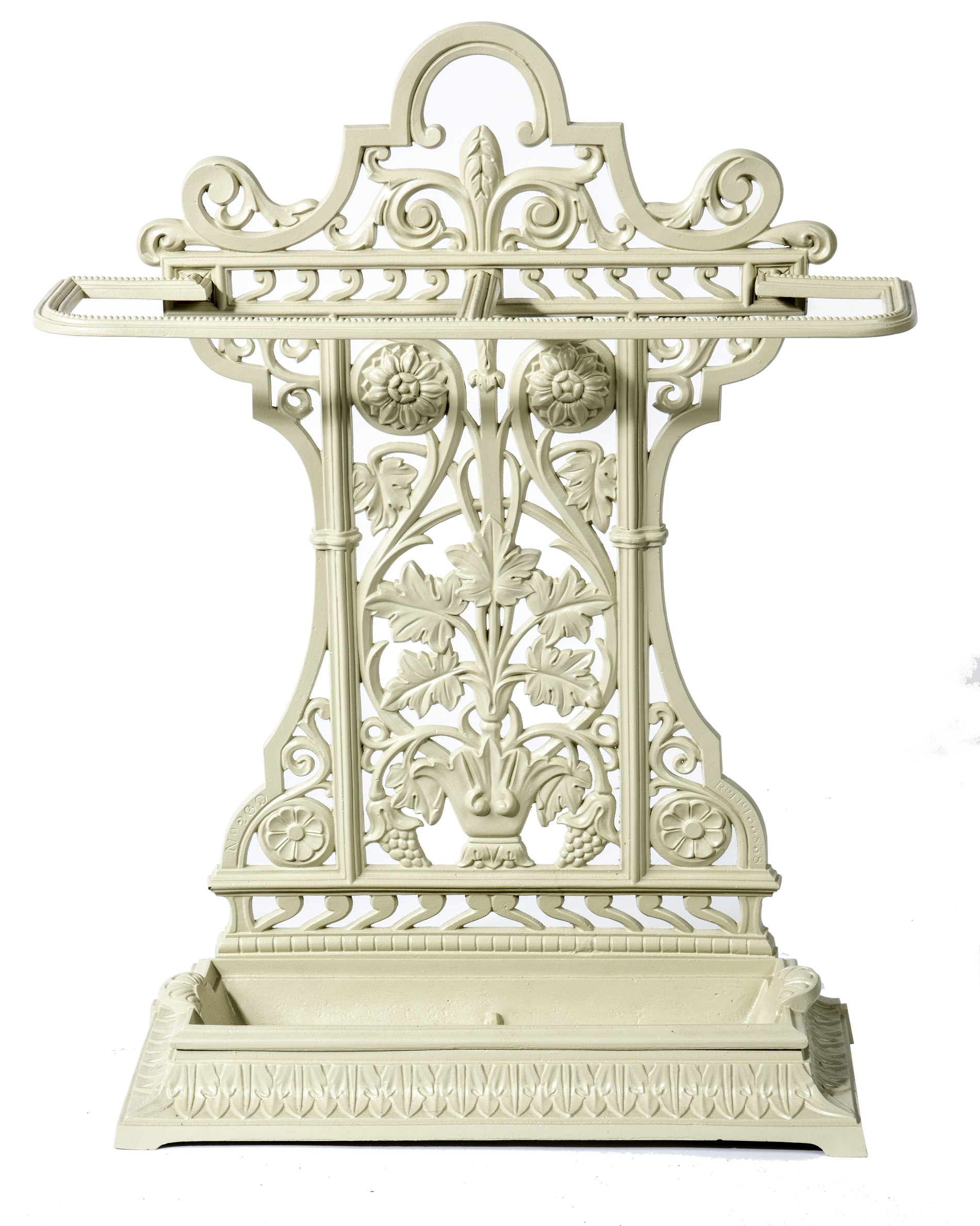 A cast iron stick stand