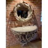 An antler convex mirror