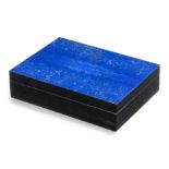 A lapis lazuli veneered dolerite box