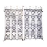 An impressive pair of Victorian cast iron gates