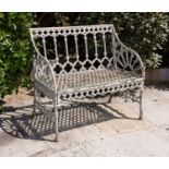 A Val d'Osne Gothic cast iron seat