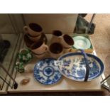 A Collection of Poole Pottery, Wedgwood and Blue and White Items