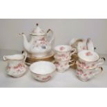 Paragon China tea set in Victoriana Rose pattern.