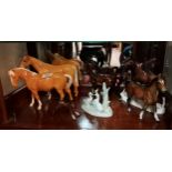 Beswick horses plus others