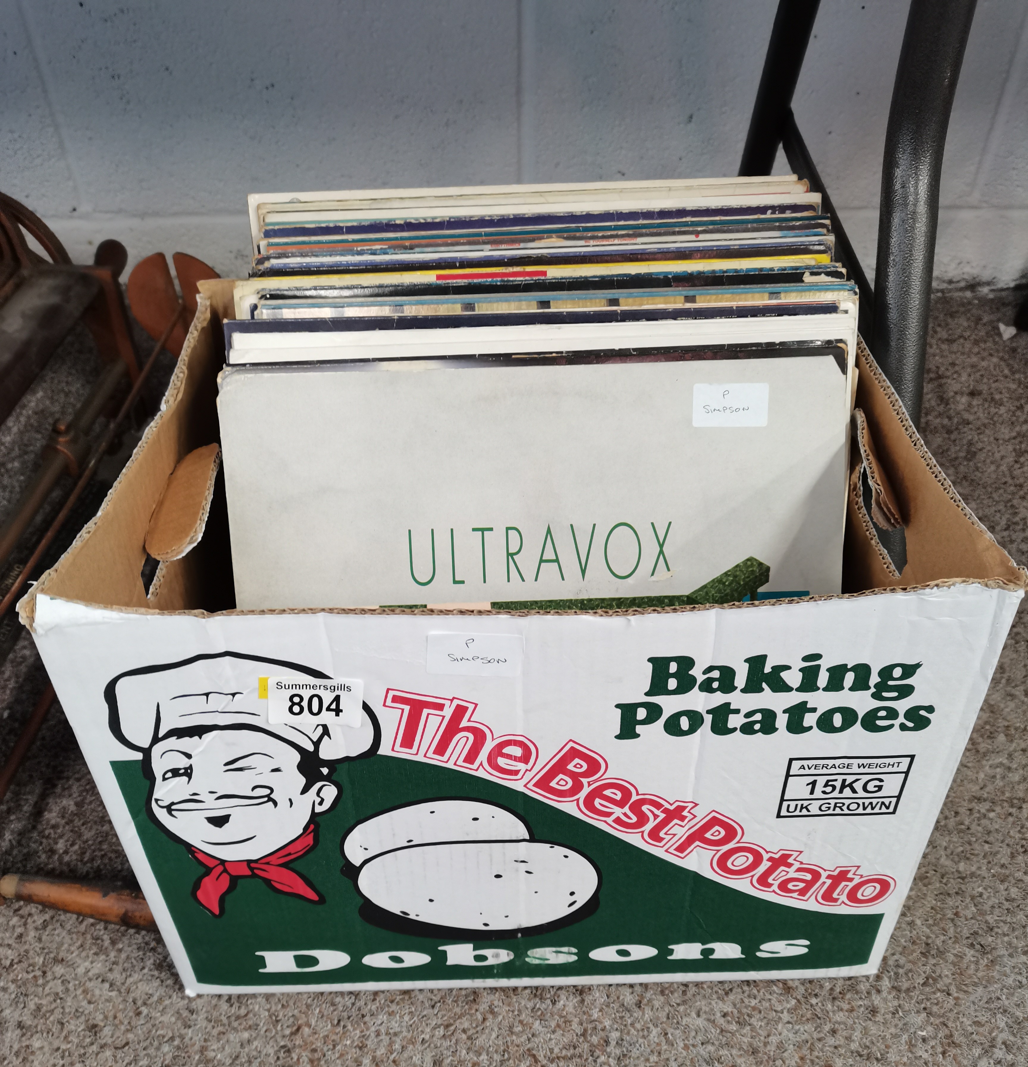 1 box of LP Records 1970s - 80s