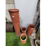 4 x Chimney pots