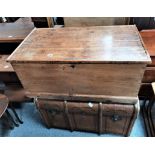Antique blanket box and trunk