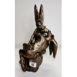 Frith Sculpture of 2 hares kissing