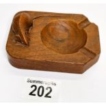 Mouseman Ashtray (darker Oak)