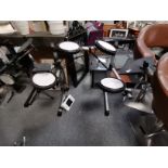 An extensive collection of Evans drum kits etc.