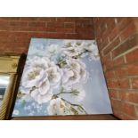 Original Oil on canvas of Spring Blossom flowers by Maggie Thompson
