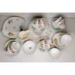 Shelley Tea set in Wild Flowers design - very good