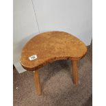 Otterman burr oak calf stool ex condition MOUSEMAN interest