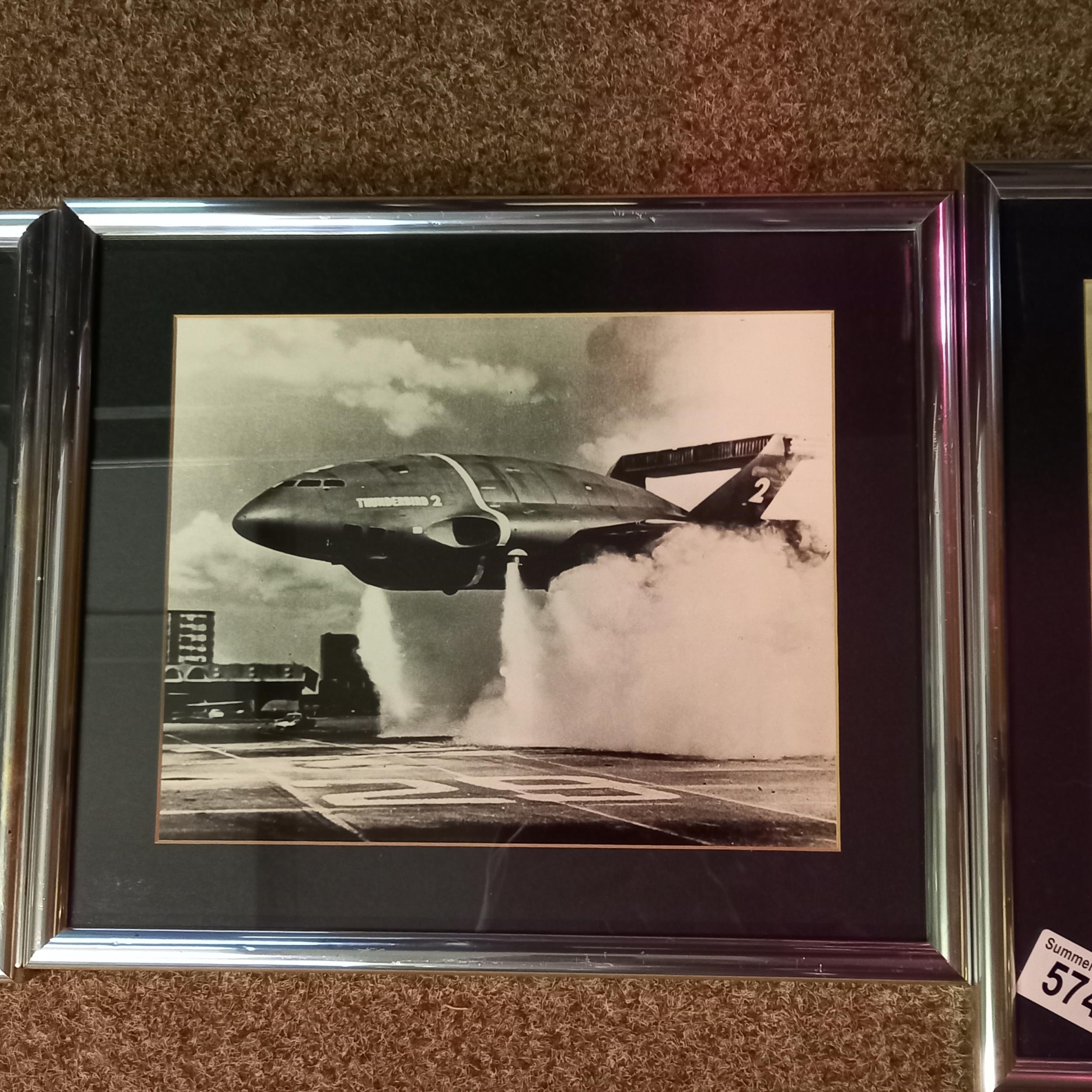 3 x vintage original Batman and Robin plus Thunderbirds black and white photos. - Image 3 of 4