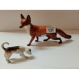 Beswick Fox and hound