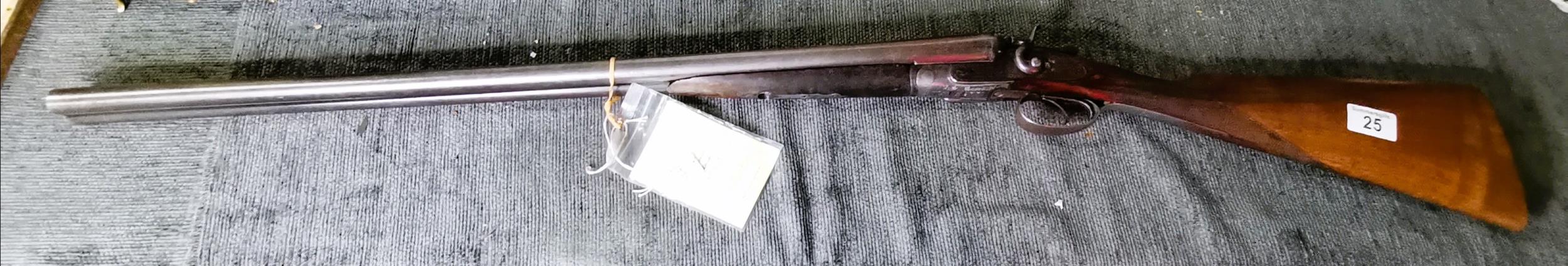 James B Waranlow 12 Bore double barrel Shotgun - 1880's (deactivated ) - Image 2 of 4