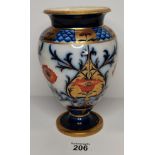 Macintyre early Moorcroft Aurelian vase poppy pattern (repaired)