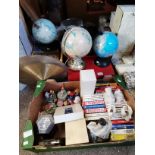 Boxed Cherished teddies, globes, ceramics etc