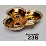 Crown Derby 'Old Imari' 1128 LVII club shaped trinket dish