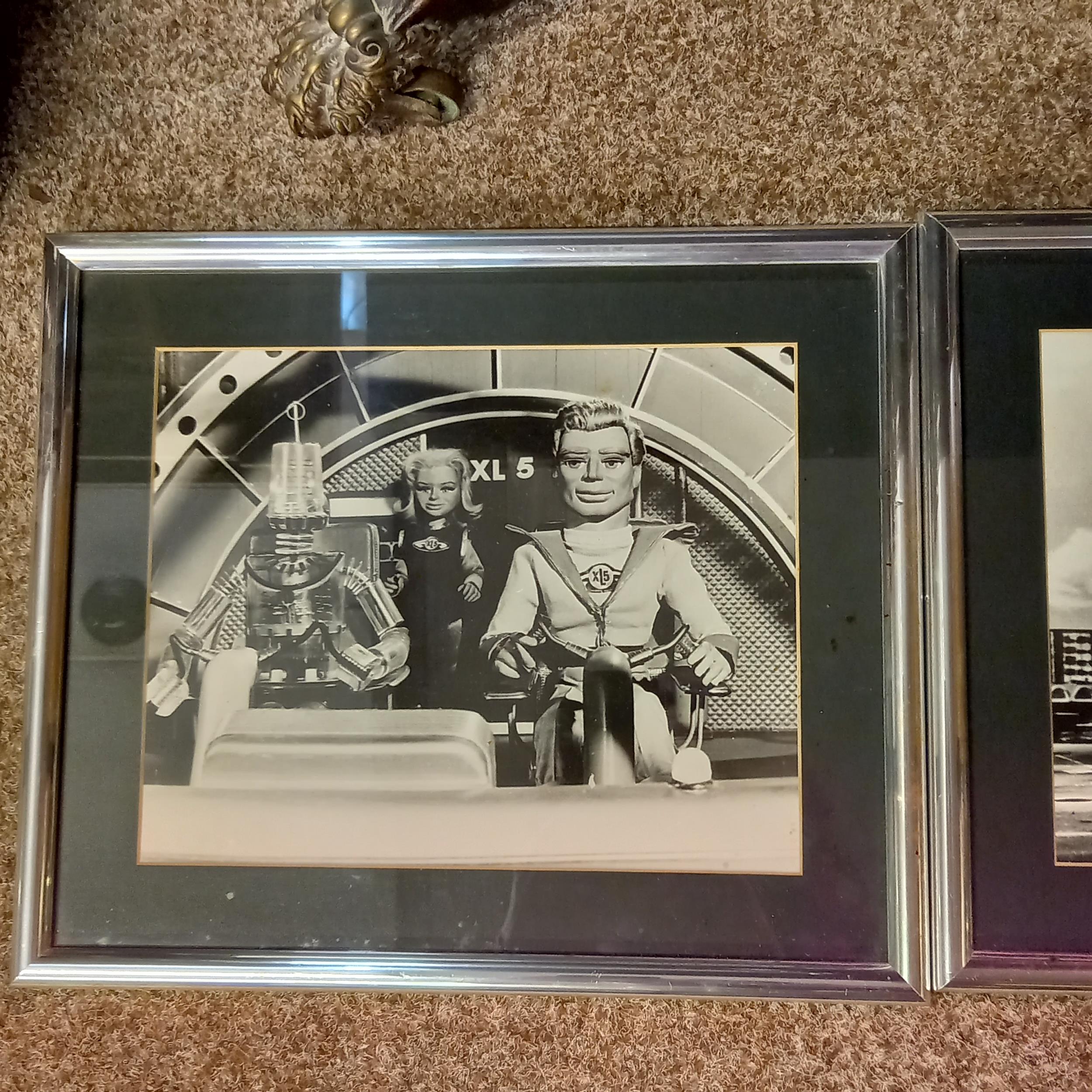 3 x vintage original Batman and Robin plus Thunderbirds black and white photos. - Image 4 of 4