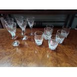 A set of Waterford crystal glasses ex condition
