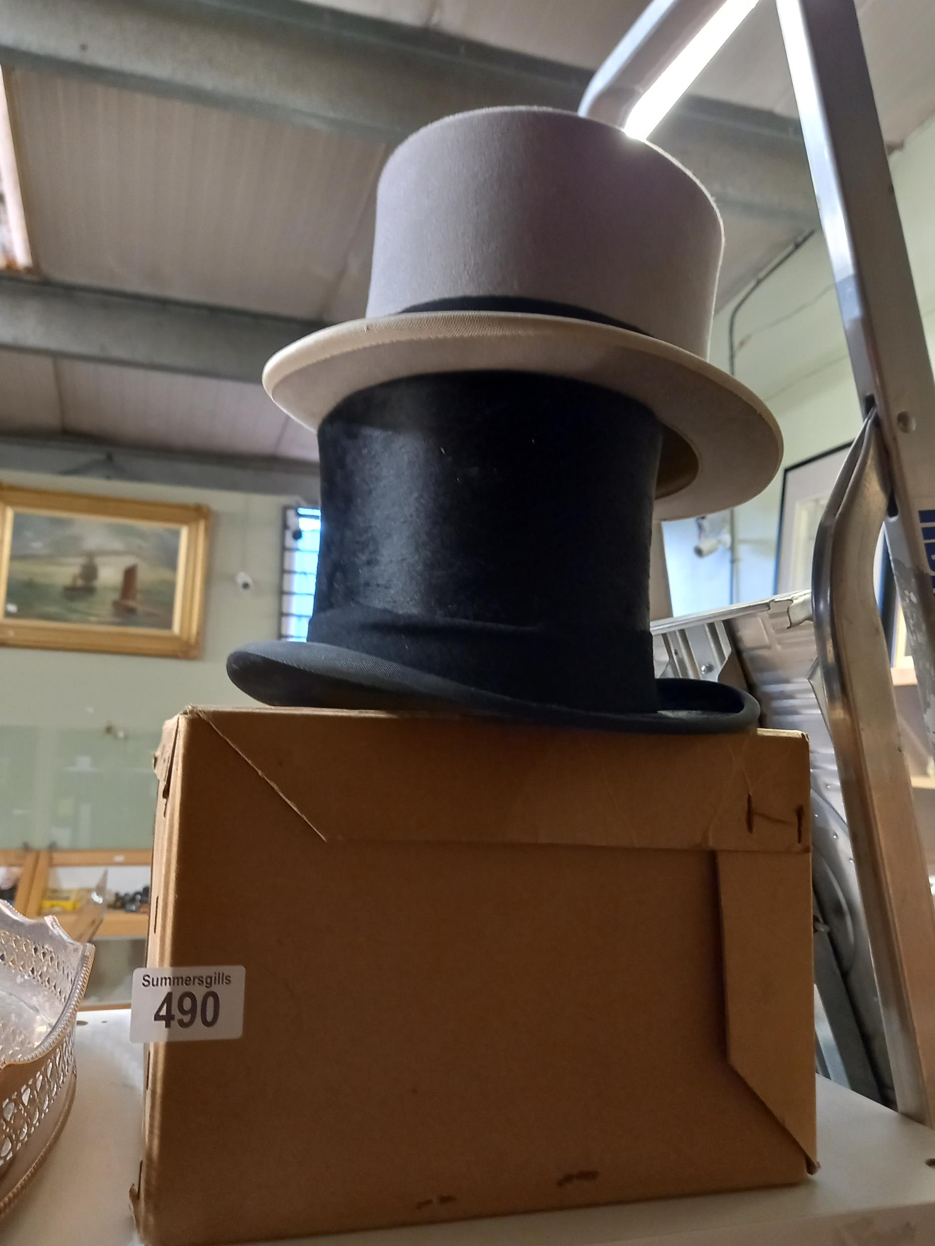 Black Top Hat by G.A Dunn & Co Ltd plus one other