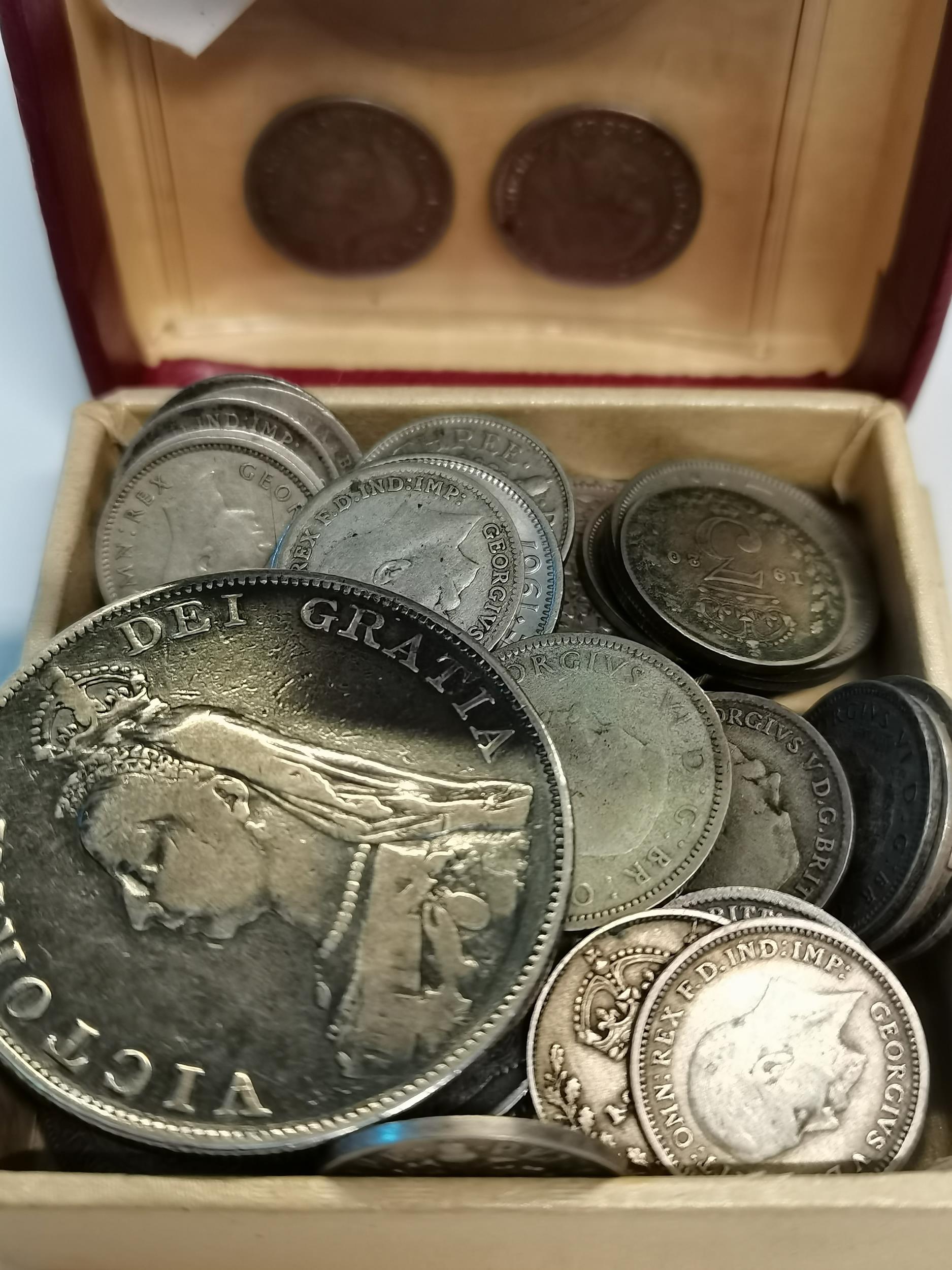 A collection of old coins - Image 2 of 2