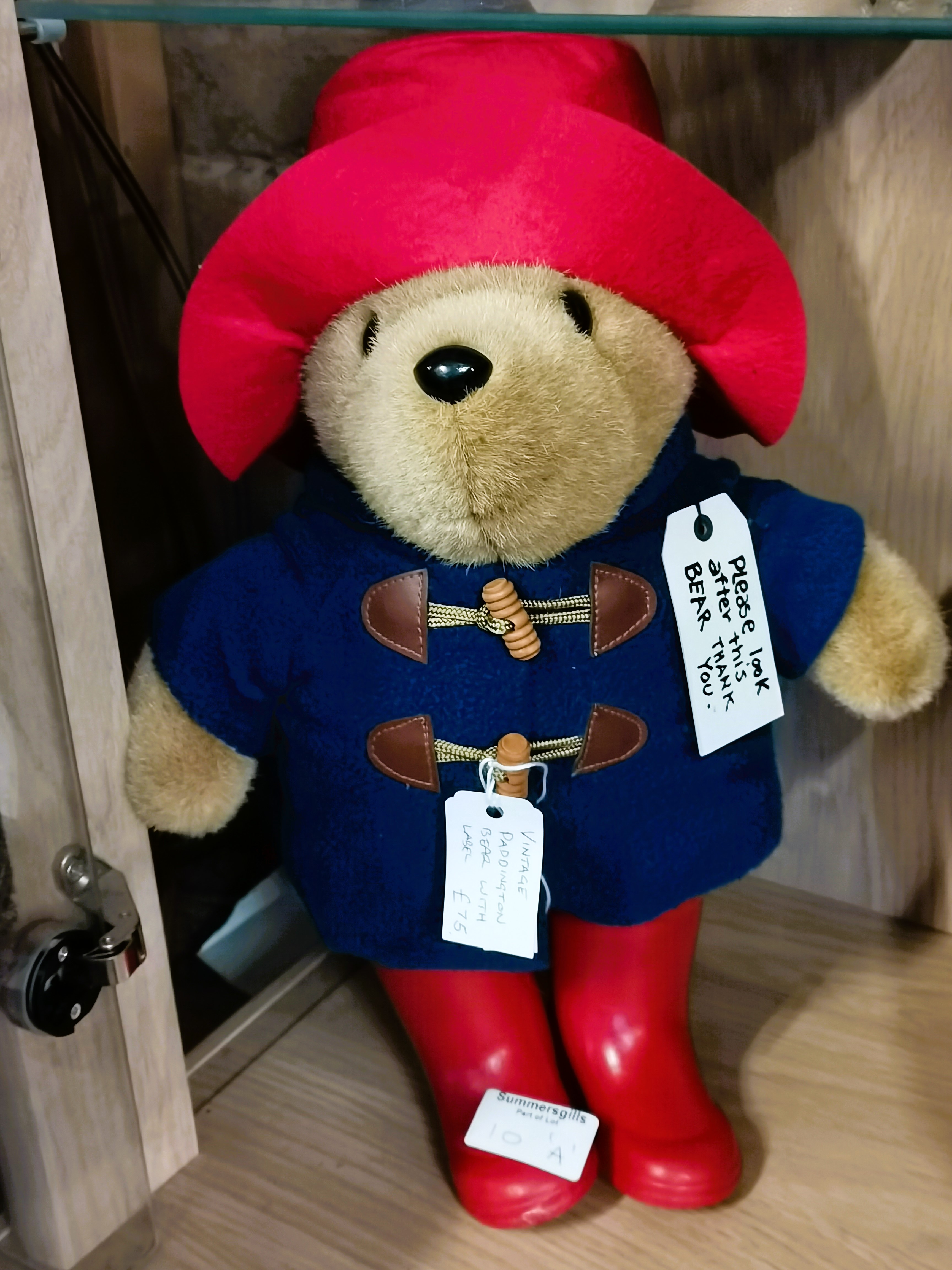 Paddington Bear with original label