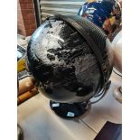 Large Black stone globe