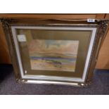 x 2 framed Seascape watercolours 1 signed G Hills