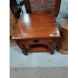 Square side table with drawer