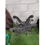 Cast iron bench sides