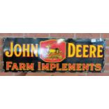 John Deere Enamel sign