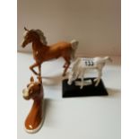 x3 Beswick horse items