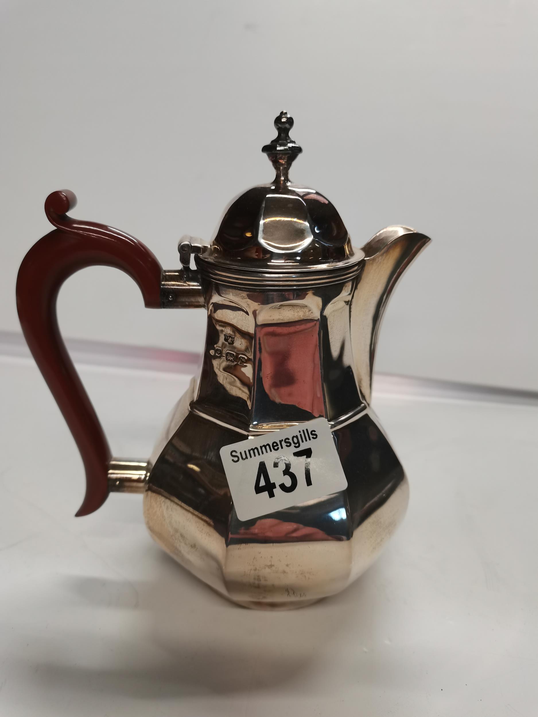 Silver coffee pot Hallmarked